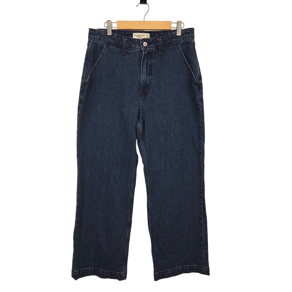 Abercrombie & Fitch Curve Love Blue Jeans 90s Relaxed High Rise 29 Petite